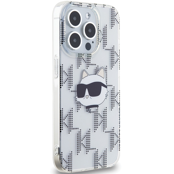 iTok webáruház - Karl Lagerfeld Karl Lagerfeld IML Choupette Head & Monogram tok iPhone 15 Pro Max készülékhez (átlátszó) 4 Karl Lagerfeld IML Choupette Head & Monogram case for iPhone 15 Pro Max (átlátszó)
