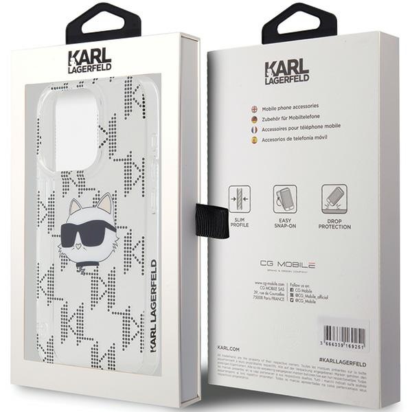 iTok webáruház - Karl Lagerfeld Karl Lagerfeld IML Choupette Head & Monogram tok iPhone 15 Pro Max készülékhez (átlátszó) 8 Karl Lagerfeld IML Choupette Head & Monogram case for iPhone 15 Pro Max (átlátszó)