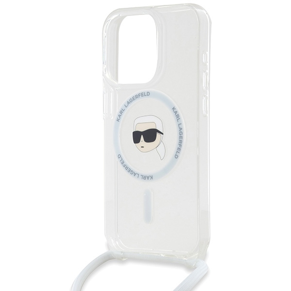 iTok webáruház - Karl Lagerfeld Karl Lagerfeld Crossbody IML Karl Head MagSafe tok iPhone 15 Pro Max készülékhez (átlátszó) 5 Karl Lagerfeld Crossbody IML Karl Head MagSafe case for iPhone 15 Pro Max (átlátszó)