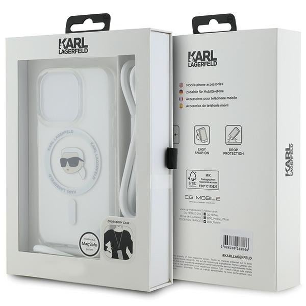 iTok webáruház - Karl Lagerfeld Karl Lagerfeld Crossbody IML Karl Head MagSafe tok iPhone 15 Pro Max készülékhez (átlátszó) 7 Karl Lagerfeld Crossbody IML Karl Head MagSafe case for iPhone 15 Pro Max (átlátszó)