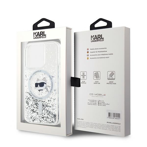 iTok webáruház - Karl Lagerfeld Karl Lagerfeld Liquid Glitter Choupette Head MagSafe tok iPhone 15 Pro Max készülékhez (átlátszó) 8 Karl Lagerfeld Liquid Glitter Choupette Head MagSafe case for iPhone 15 Pro Max (átlátszó)