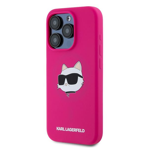 iTok webáruház - Karl Lagerfeld Karl Lagerfeld Silicone Choupette Head MagSafe tok iPhone 15 Pro Max készülékhez (rózsaszín) 2 Karl Lagerfeld Silicone Choupette Head MagSafe case for iPhone 15 Pro Max (rózsaszín)