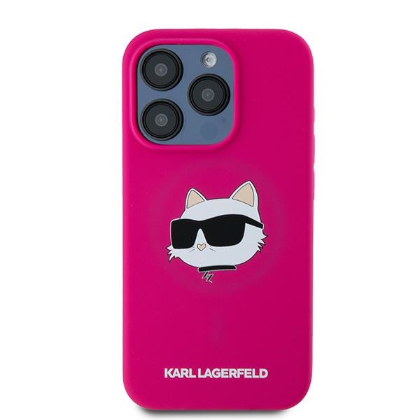 iTok webáruház - Karl Lagerfeld Karl Lagerfeld Silicone Choupette Head MagSafe tok iPhone 15 Pro Max készülékhez (rózsaszín) 3 Karl Lagerfeld Silicone Choupette Head MagSafe case for iPhone 15 Pro Max (rózsaszín)