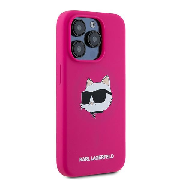 iTok webáruház - Karl Lagerfeld Karl Lagerfeld Silicone Choupette Head MagSafe tok iPhone 15 Pro Max készülékhez (rózsaszín) 4 Karl Lagerfeld Silicone Choupette Head MagSafe case for iPhone 15 Pro Max (rózsaszín)