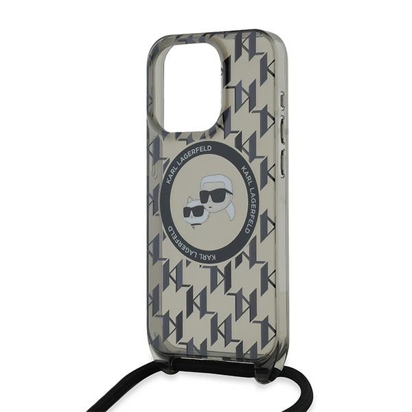 iTok webáruház - Karl Lagerfeld Karl Lagerfeld IML Crossbody Monogram Karl & Choupette Head MagSafe tok iPhone 15 Pro Max készülékhez (fekete) 5 Karl Lagerfeld IML Crossbody Monogram Karl & Choupette Head MagSafe Case for iPhone 15 Pro Max (fekete)