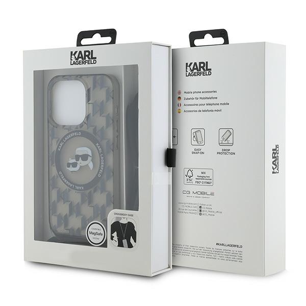 iTok webáruház - Karl Lagerfeld Karl Lagerfeld IML Crossbody Monogram Karl & Choupette Head MagSafe tok iPhone 15 Pro Max készülékhez (fekete) 7 Karl Lagerfeld IML Crossbody Monogram Karl & Choupette Head MagSafe Case for iPhone 15 Pro Max (fekete)