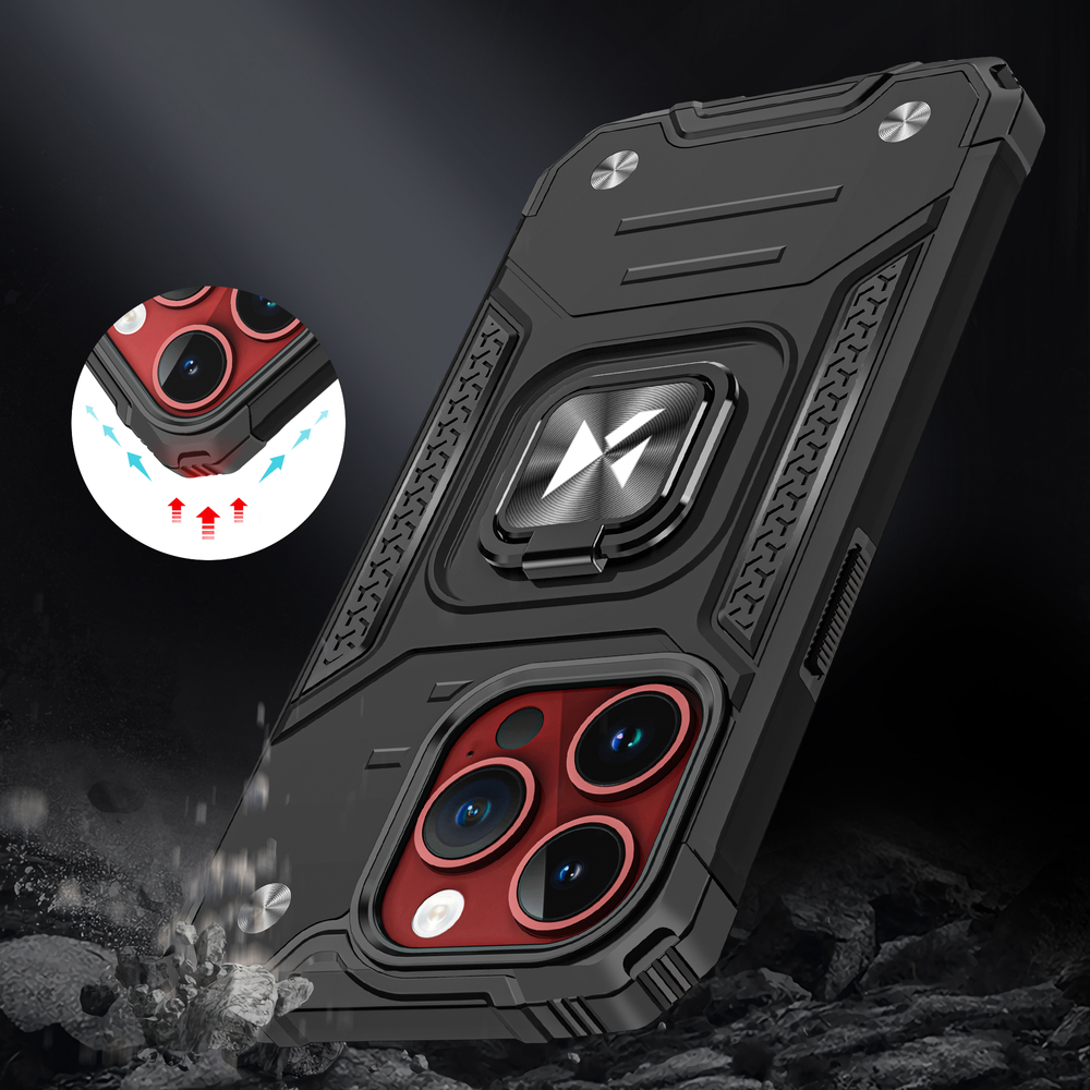 iTok webáruház - Wozinsky Wozinsky Ring Armor tok iPhone 15 Pro Max készülékhez (arany) 7 Wozinsky Ring Armor iPhone 15 Pro Max Ring Armor Case (arany)