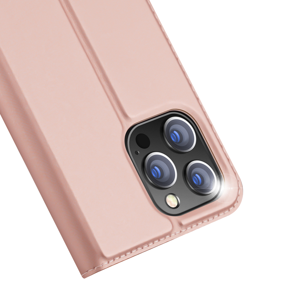 iTok webáruház - Dux Ducis Dux Ducis Skin Pro pénztárcatok iPhone 15 Pro Max készülékhez (rózsaszín) 3 Dux Ducis Skin Pro Wallet Case for iPhone 15 Pro Max (rózsaszín)