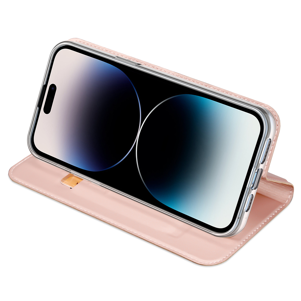 iTok webáruház - Dux Ducis Dux Ducis Skin Pro pénztárcatok iPhone 15 Pro Max készülékhez (rózsaszín) 5 Dux Ducis Skin Pro Wallet Case for iPhone 15 Pro Max (rózsaszín)