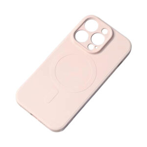 MagSafe-kompatibilis szilikontok iPhone 15 Pro Max készülékhez (krémszínű)