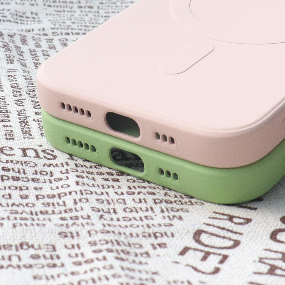iTok webáruház - Hurtel MagSafe kompatibilis szilikon tok iPhone 15 Pro Max készülékhez (szürke) 7 MagSafe Compatible Silicone Case for iPhone 15 Pro Max Silicone Case (szürke)