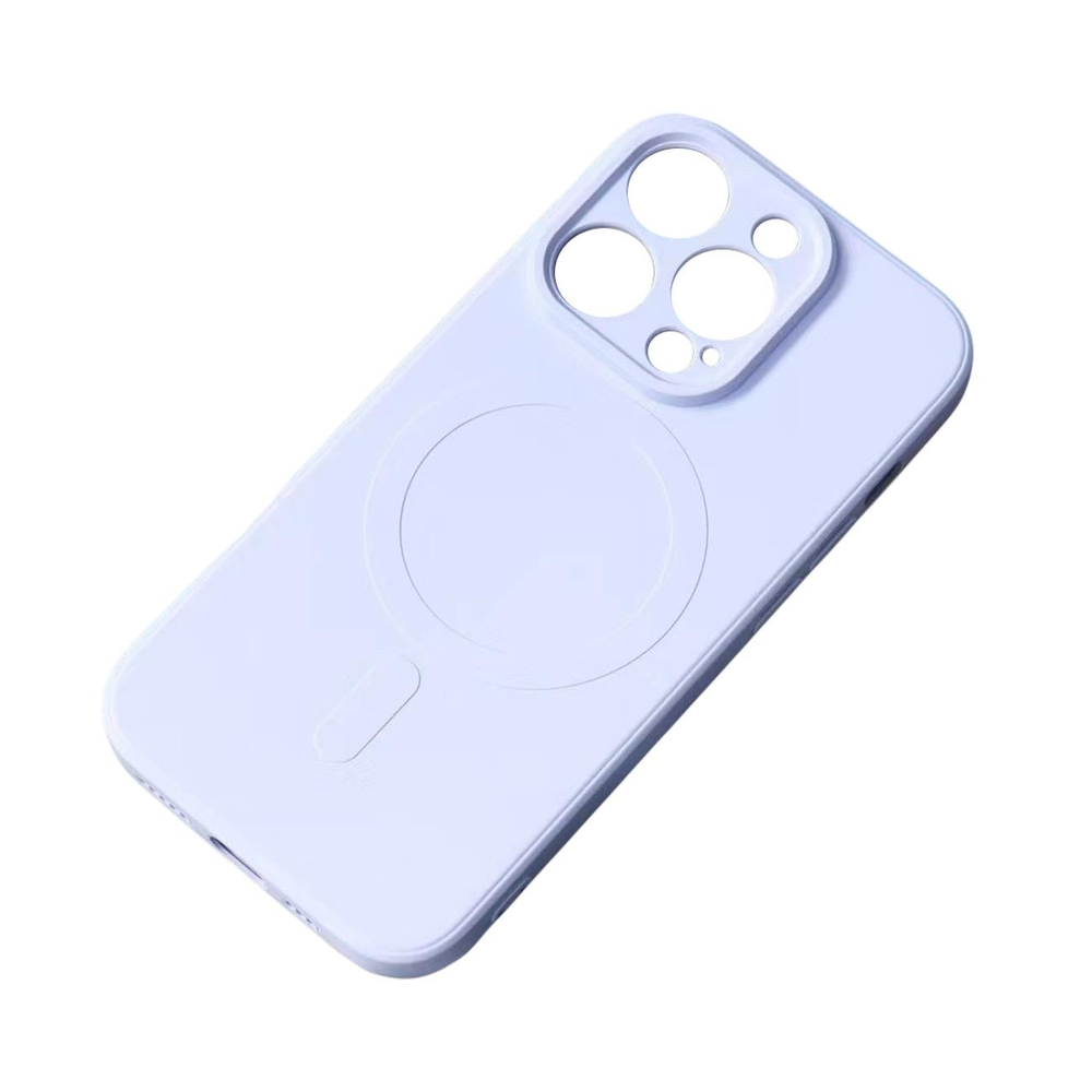 iTok webáruház - Hurtel MagSafe-kompatibilis szilikon tok iPhone 15 Pro Max készülékhez (kék) 1 MagSafe Compatible Silicone Case for iPhone 15 Pro Max Silicone Case (kék)