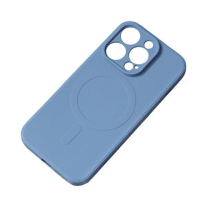 MagSafe kompatibilis szilikontok iPhone 15 Pro Max készülékhez (sötétkék)