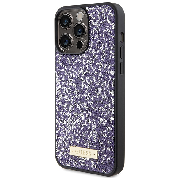 iTok webáruház - Guess Guess Rhinestone Metal Logo tok iPhone 15 Pro Max készülékhez (rózsaszín) 2 Guess Rhinestone Metal Logo case for iPhone 15 Pro Max (rózsaszín)