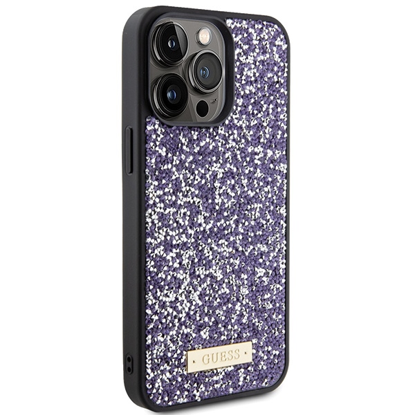 iTok webáruház - Guess Guess Rhinestone Metal Logo tok iPhone 15 Pro Max készülékhez (rózsaszín) 4 Guess Rhinestone Metal Logo case for iPhone 15 Pro Max (rózsaszín)