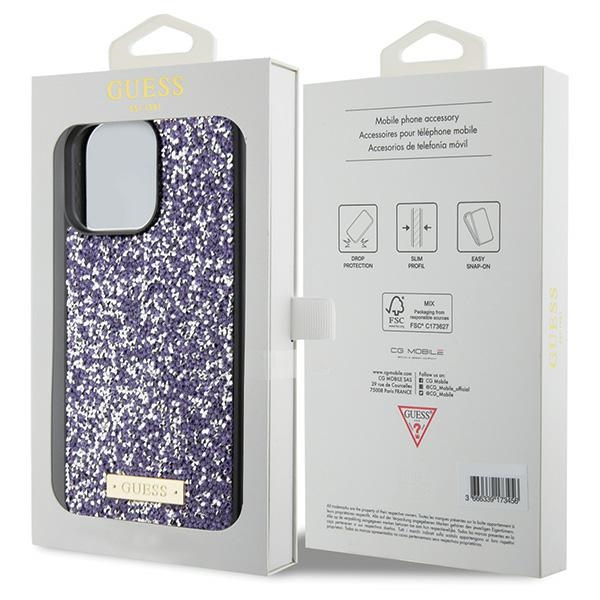 iTok webáruház - Guess Guess Rhinestone Metal Logo tok iPhone 15 Pro Max készülékhez (rózsaszín) 8 Guess Rhinestone Metal Logo case for iPhone 15 Pro Max (rózsaszín)