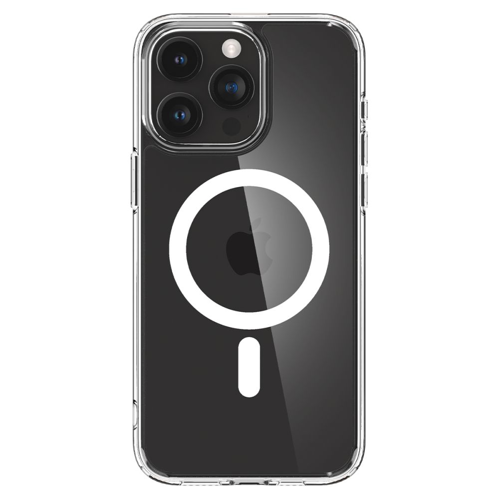 iTok webáruház - Spigen Spigen Ultra Hybrid Mag tok MagSafe-fel iPhone 15 Pro Max készülékhez (fehér) 2 Spigen Ultra Hybrid Mag Case with MagSafe for iPhone 15 Pro Max (fehér)