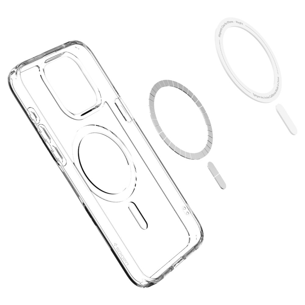 iTok webáruház - Spigen Spigen Ultra Hybrid Mag tok MagSafe-fel iPhone 15 Pro Max készülékhez (fehér) 7 Spigen Ultra Hybrid Mag Case with MagSafe for iPhone 15 Pro Max (fehér)