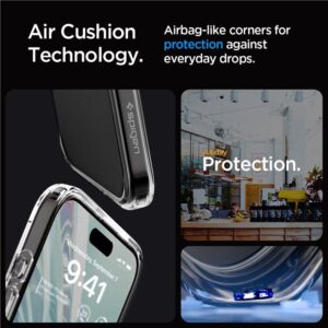 Spigen Crystal Hybrid tok iPhone 15 Pro Max készülékhez (átlátszó)