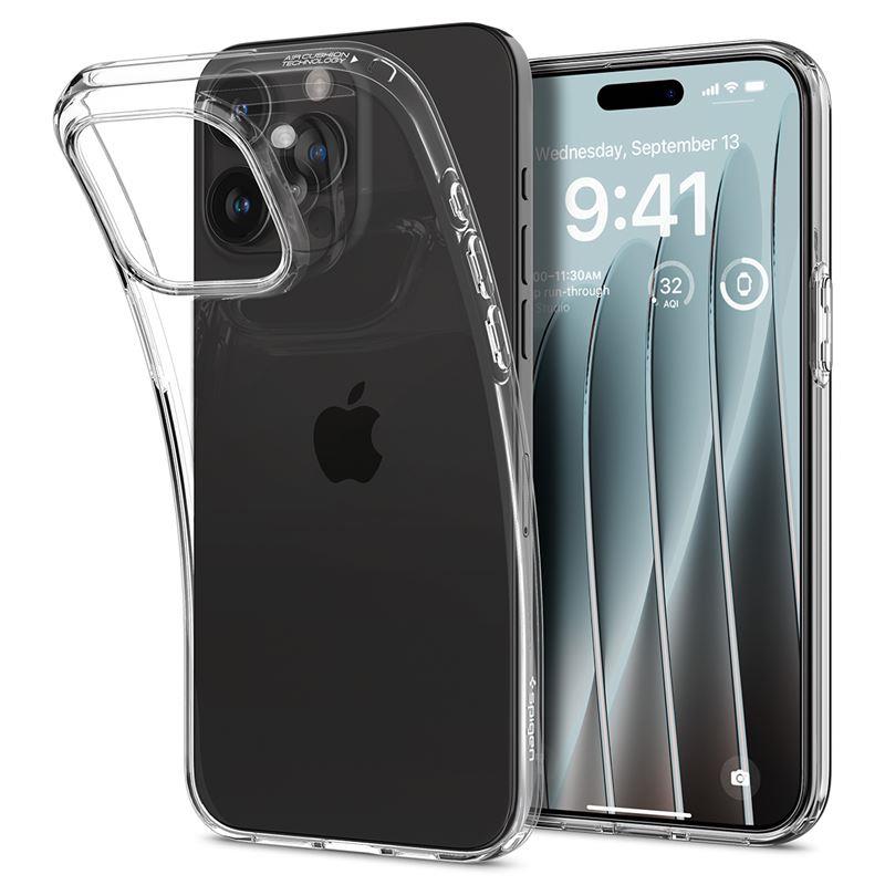 iTok webáruház - Spigen Spigen Crystal Flex tok iPhone 15 Pro Max készülékhez (átlátszó) 3 Spigen Crystal Flex Case for iPhone 15 Pro Max (átlátszó)