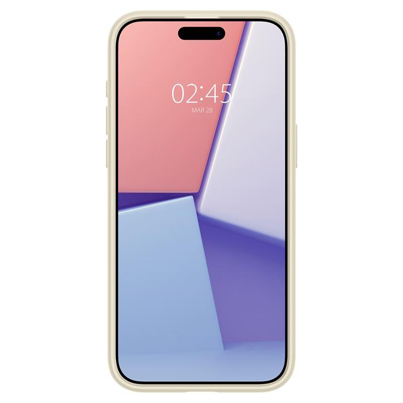 iTok webáruház - Spigen Spigen Crystal Hybrid tok iPhone 15 Pro Max készülékhez (világos bézs) 8 Spigen Crystal Hybrid Case for iPhone 15 Pro Max (világos bézs)