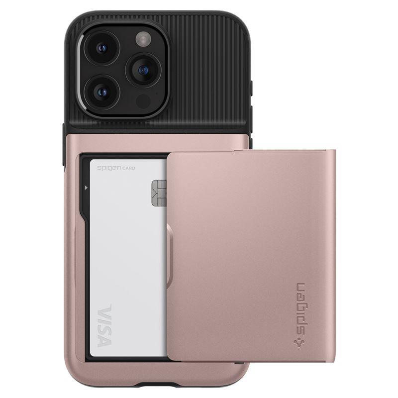 iTok webáruház - Spigen Spigen Slim Armor CS tok iPhone 15 Pro Max készülékhez (rózsaszín) 3 Spigen Slim Armor CS Case for iPhone 15 Pro Max (rózsaszín)