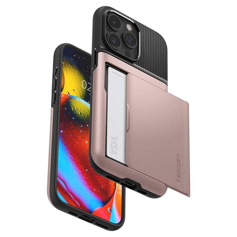 iTok webáruház - Spigen Spigen Slim Armor CS tok iPhone 15 Pro Max készülékhez (rózsaszín) 7 Spigen Slim Armor CS Case for iPhone 15 Pro Max (rózsaszín)