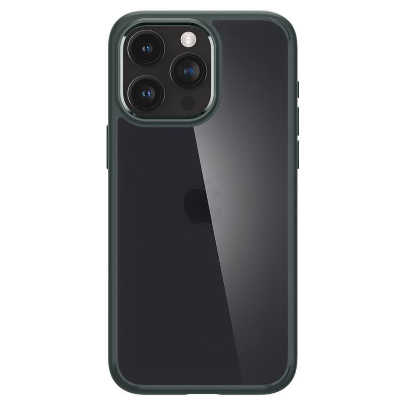 iTok webáruház - Spigen Spigen Ultra Hybrid tok iPhone 15 Pro Max készülékhez (sötétzöld) 8 Spigen Ultra Hybrid iPhone 15 Pro Max Case (sötétzöld)