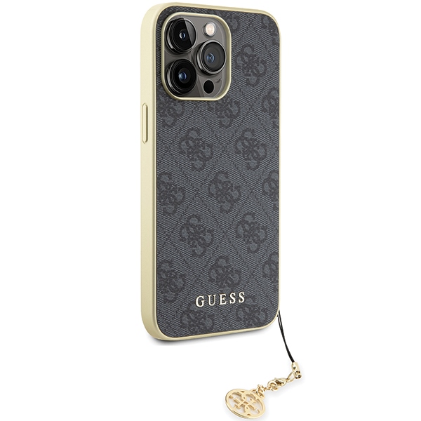 iTok webáruház - Guess Guess 4G Charms Collection tok iPhone 15 Pro Max készülékhez (szürke) 4 Guess 4G Charms Collection case for iPhone 15 Pro Max (szürke)