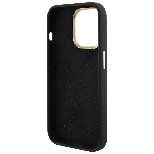 iTok webáruház - Guess Guess Silicone Logo Strass 4G tok iPhone 15 Pro Max készülékhez (fekete) 7 Guess Silicone Logo Strass 4G case for iPhone 15 Pro Max (fekete)