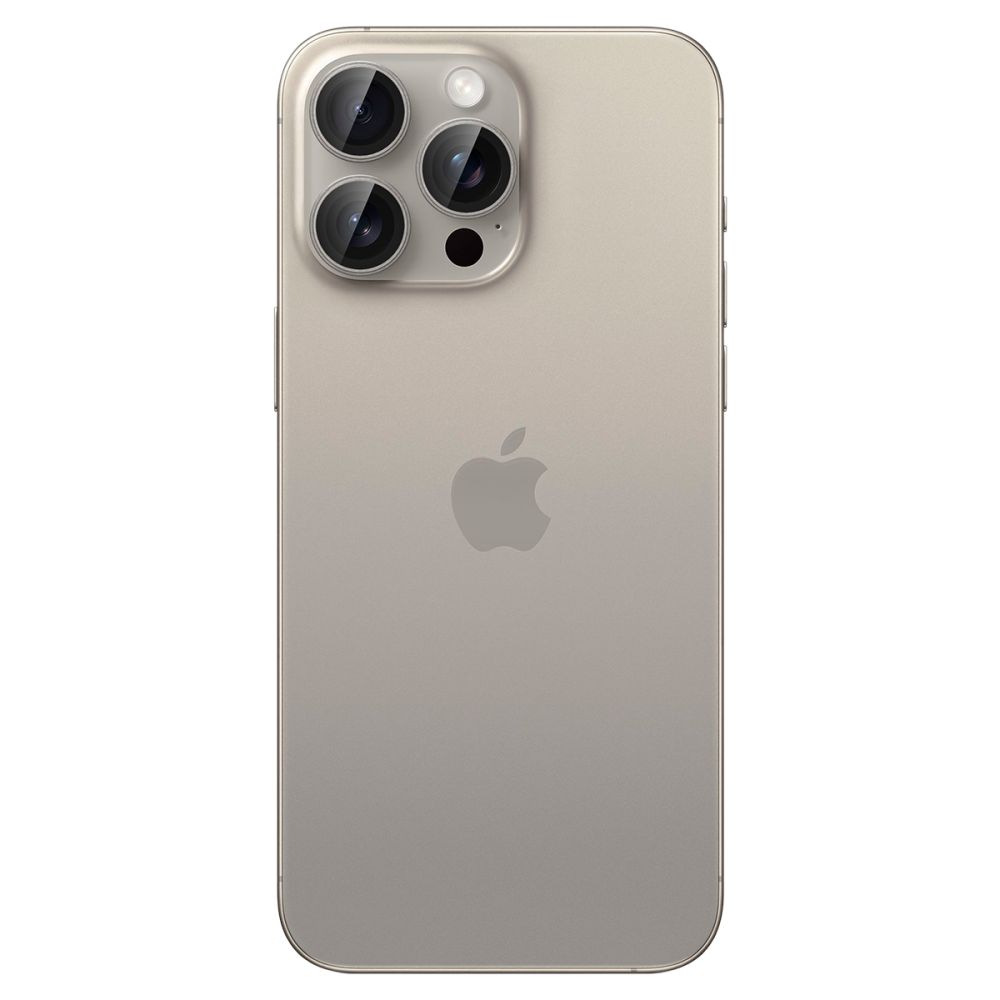 iTok webáruház - Spigen Spigen Optik.TR EZ Fit kameravédő üveg iPhone 14 Pro / Pro Max / 15 Pro / Pro Max készülékekhez – Natural Titanium, 2 db 3 Spigen Optik.tR EZ Fit Camera Protector for iPhone 14 Pro / Pro Max / 15 Pro / Pro Max - Natural Titanium 2 pcs.