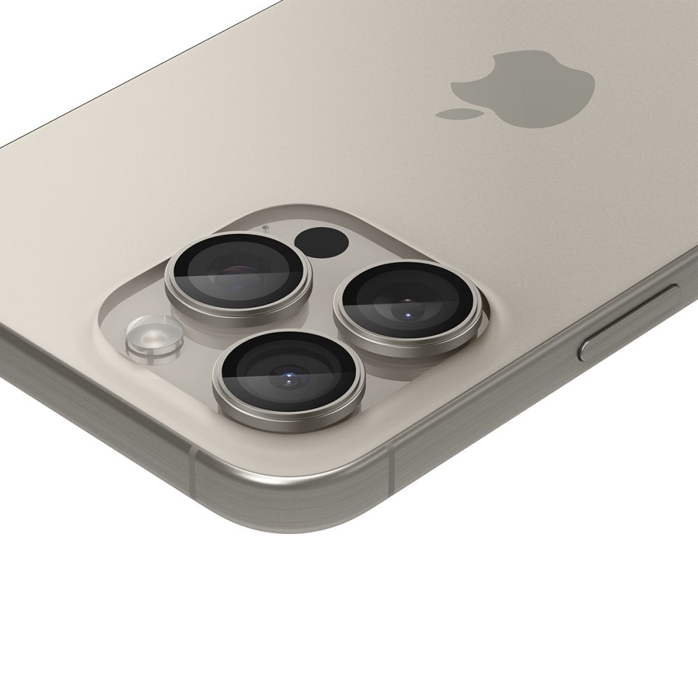 iTok webáruház - Spigen Spigen Optik.TR EZ Fit kameravédő üveg iPhone 14 Pro / Pro Max / 15 Pro / Pro Max készülékekhez – Natural Titanium, 2 db 5 Spigen Optik.tR EZ Fit Camera Protector for iPhone 14 Pro / Pro Max / 15 Pro / Pro Max - Natural Titanium 2 pcs.