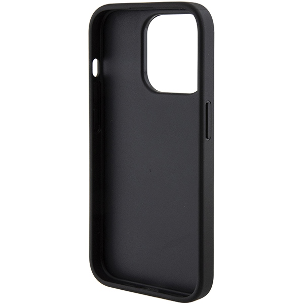 iTok webáruház - Guess Guess Grip Stand 4G Triangle Strass tok iPhone 15 Pro Max készülékhez (fekete) 8 Guess Grip Stand 4G Triangle Strass case for iPhone 15 Pro Max (fekete)