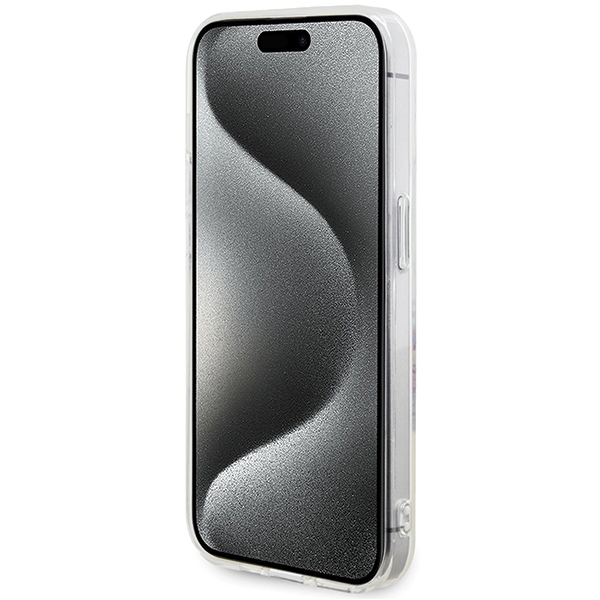 iTok webáruház - Guess Guess IML Flowers Wreath MagSafe tok iPhone 15 Pro Max készülékhez (átlátszó) 5 Guess IML Flowers Wreatch MagSafe iPhone 15 Pro Max Case (átlátszó)