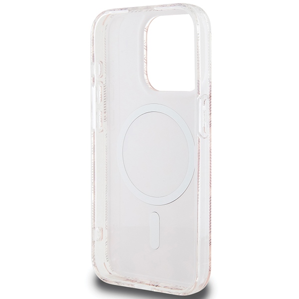 iTok webáruház - Guess Guess IML GCube MagSafe tok iPhone 15 Pro Max készülékhez (rózsaszín) 7 Guess IML GCube MagSafe case for iPhone 15 Pro Max (rózsaszín)