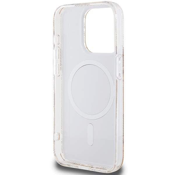 iTok webáruház - Guess Guess IML GCube MagSafe tok iPhone 15 Pro Max készülékhez (barna) 7 Guess IML GCube MagSafe case for iPhone 15 Pro Max (barna)