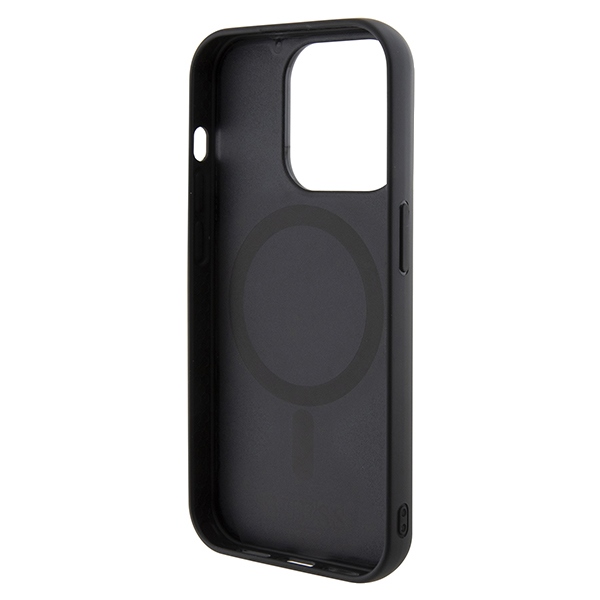 iTok webáruház - Guess Guess GCube Stripes MagSafe tok iPhone 15 Pro Max készülékhez (fekete) 7 Guess GCube Stripes MagSafe case for iPhone 15 Pro Max (fekete)