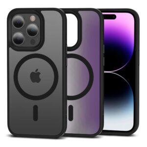 Tech-Protect MagMat MagSafe tok iPhone 15 Pro Max készülékhez (matt fekete)