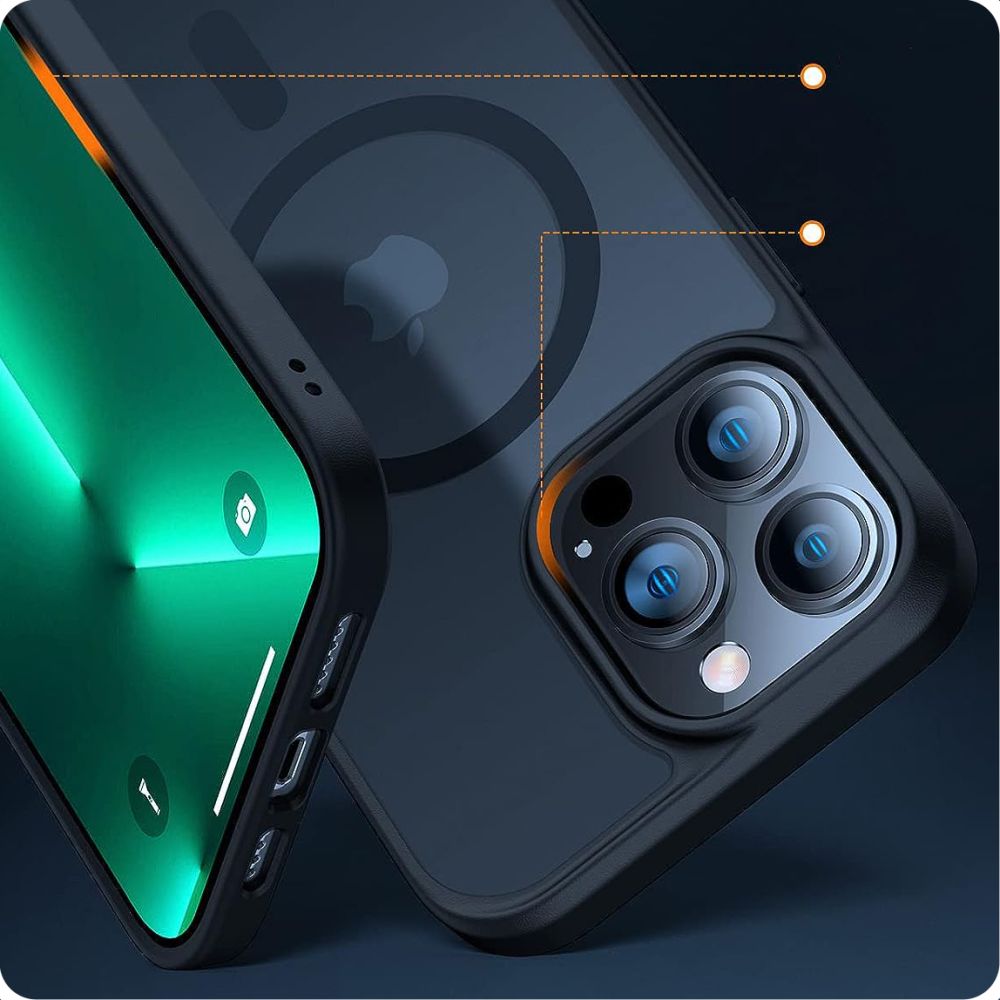 iTok webáruház - Tech-Protect Tech-Protect MagMat MagSafe tok iPhone 15 Pro Max készülékhez (matt fekete) 3 Tech-Protect MagMat MagSafe Case for iPhone 15 Pro Max (matt fekete)