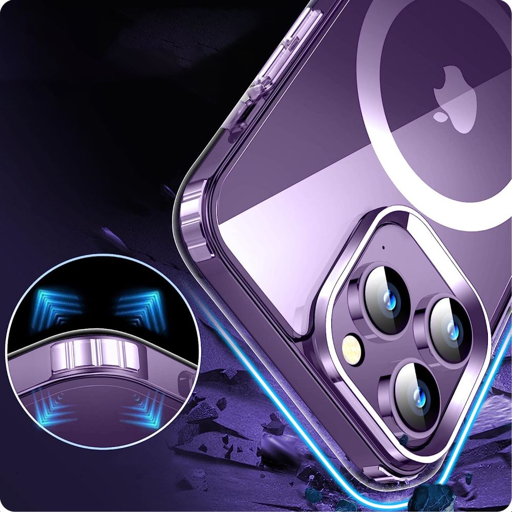 iTok webáruház - Tech-Protect Tech-Protect FlexAir Hybrid MagSafe tok iPhone 15 Pro Max készülékhez (átlátszó) 3 Tech-Protect FlexAir Hybrid MagSafe Case for iPhone 15 Pro Max (átlátszó)