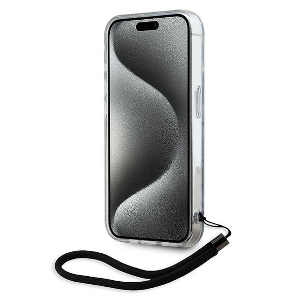 iTok webáruház - Karl Lagerfeld Karl Lagerfeld Zebra mintás zsinóros tok iPhone 15 Pro Max készülékhez (lila) 4 Karl Lagerfeld Zebra With Cord iPhone 15 Pro Max Case (lila)