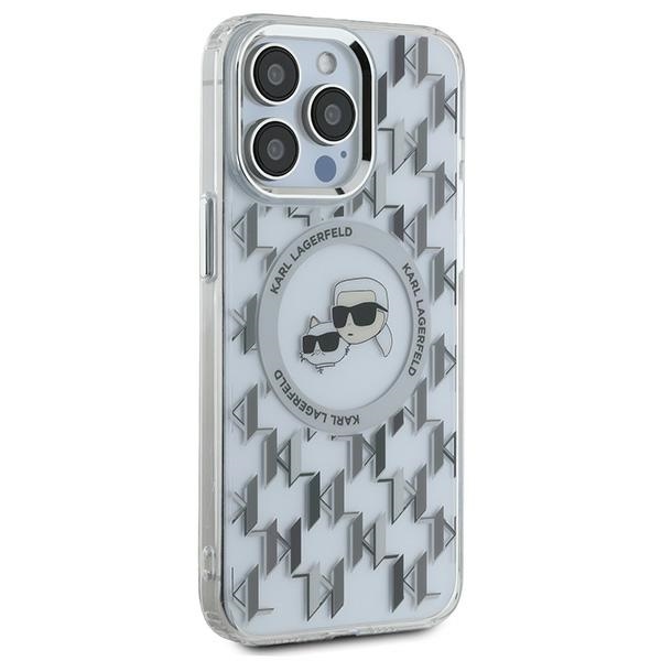 iTok webáruház - Karl Lagerfeld Karl Lagerfeld IML Monogram Karl & Choupette Head MagSafe tok iPhone 15 Pro Max készülékhez (átlátszó) 4 Karl Lagerfeld IML Monogram Karl & Choupette Head MagSafe Case for iPhone 15 Pro Max (átlátszó)