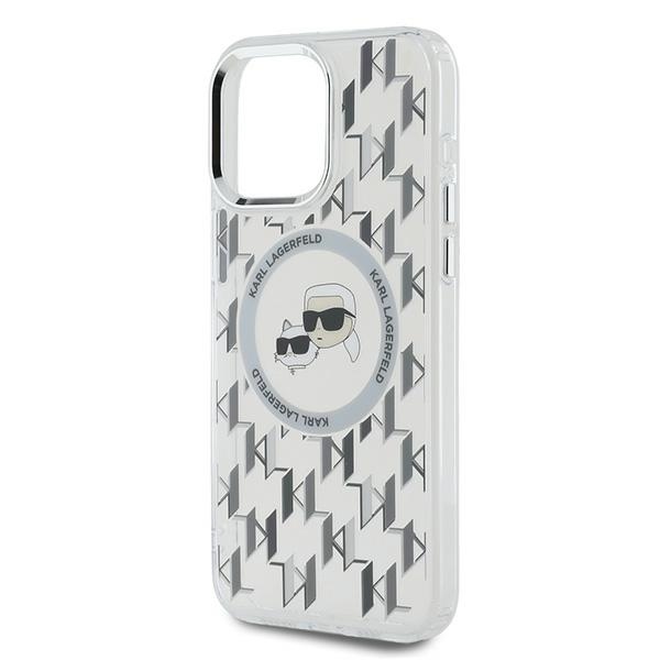iTok webáruház - Karl Lagerfeld Karl Lagerfeld IML Monogram Karl & Choupette Head MagSafe tok iPhone 15 Pro Max készülékhez (átlátszó) 6 Karl Lagerfeld IML Monogram Karl & Choupette Head MagSafe Case for iPhone 15 Pro Max (átlátszó)