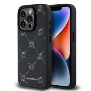 Karl Lagerfeld Magsafe Karl Head tok iPhone 15 Pro Max készülékhez (fekete)