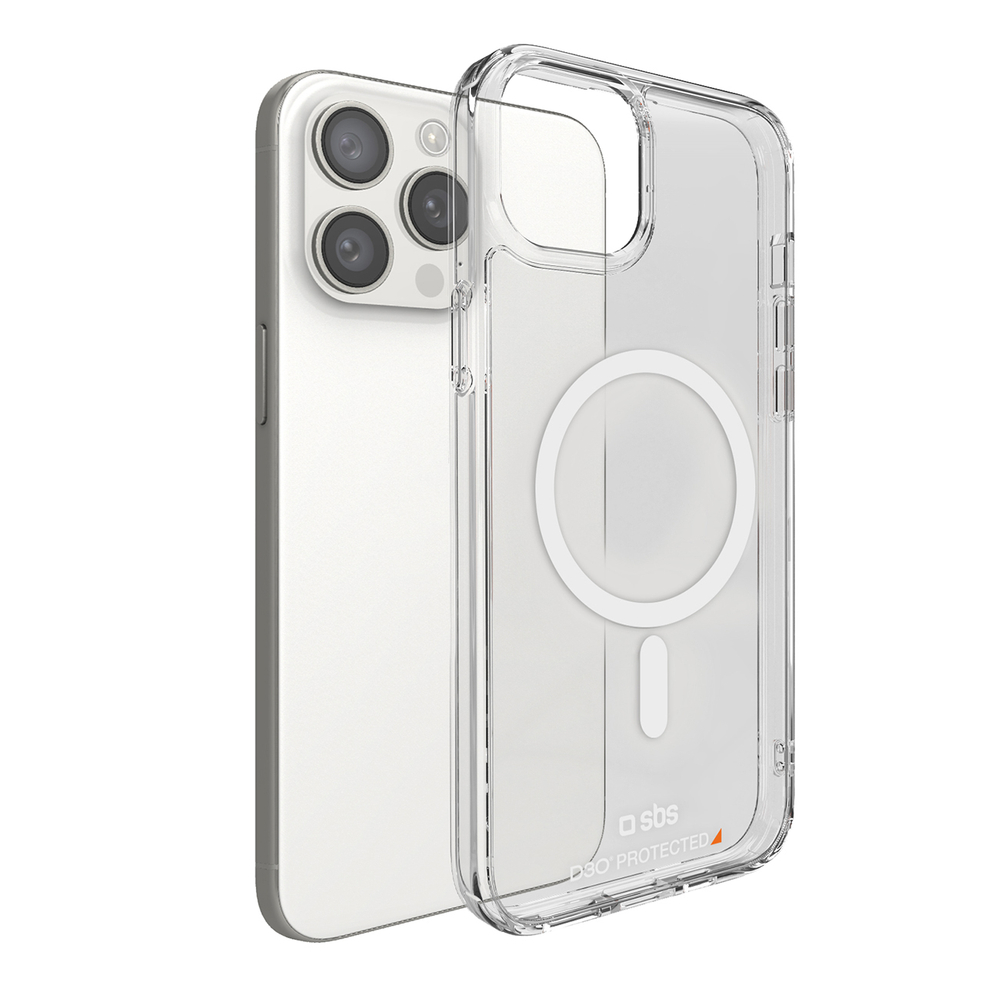 iTok webáruház - SBS SBS D3O MagSafe tok iPhone 15 Pro Max készülékhez (átlátszó) 2 SBS D3O MagSafe Case for iPhone 15 Pro Max (átlátszó)