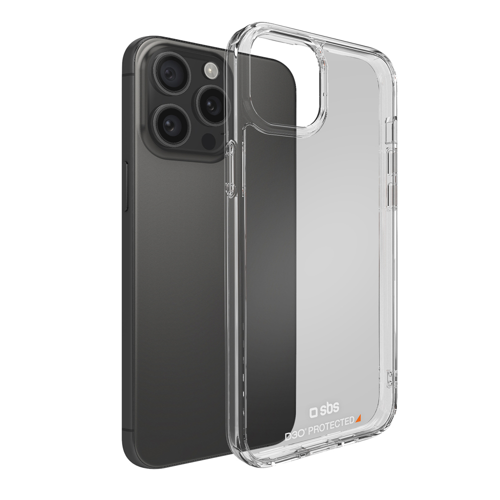 iTok webáruház - SBS SBS D3O tok iPhone 15 Pro Max készülékhez (átlátszó) 2 SBS D3O iPhone 15 Pro Max Case (átlátszó)