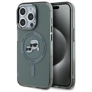 Karl Lagerfeld KLHMP15XHLSKCK iPhone 15 Pro Max 6,7 hüvelykes fekete tok MagSafe