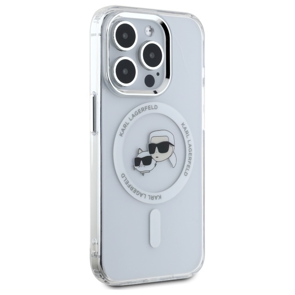 iTok webáruház - Karl Lagerfeld Karl Lagerfeld IML Metal Karl&Choupette Head MagSafe tok iPhone 15 Pro Max készülékhez (fehér) 4 Karl Lagerfeld IML Metal Karl&Choupette Head MagSafe Case for iPhone 15 Pro Max (fehér)