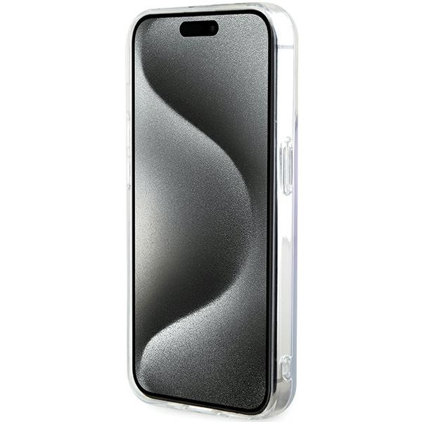 iTok webáruház - Guess Guess GUHMP15XHITSU iPhone 15 Pro Max 6,7" lila kemény tok IML Iridescent MagSafe 5 Guess GUHMP15XHITSU iPhone 15 Pro Max 6.7" purple/purple hardcase IML Iridescent MagSafe