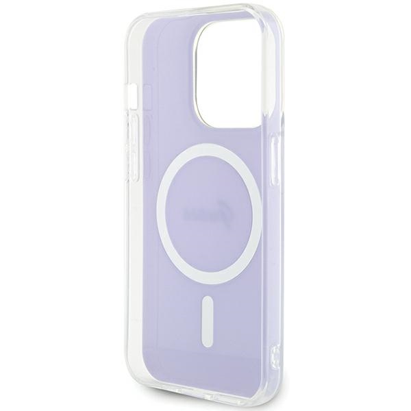 iTok webáruház - Guess Guess GUHMP15XHITSU iPhone 15 Pro Max 6,7" lila kemény tok IML Iridescent MagSafe 7 Guess GUHMP15XHITSU iPhone 15 Pro Max 6.7" purple/purple hardcase IML Iridescent MagSafe